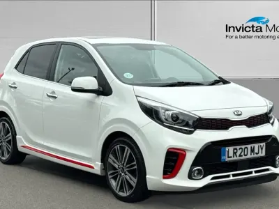Used Kia Picanto GT-Line S 84 HP (61 kW) 2020 Clear white gloss Hatchback
