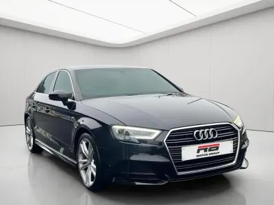 Used Audi A3 S-Line 116 HP (85 kW) 2019 Black Sedan