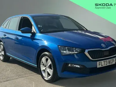 Used Skoda Scala SE 95 HP (69 kW) 2023 Blue Hatchback