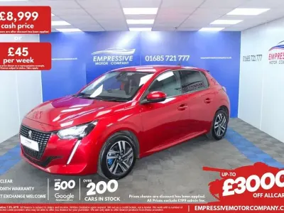 Używany Peugeot 208 Allure 100 KM (73 kW) 2021 Czerwony Hatchback