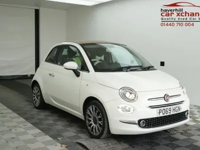 Używany Fiat 500 Star 69 KM (50 kW) 2019 Biały Kabriolet