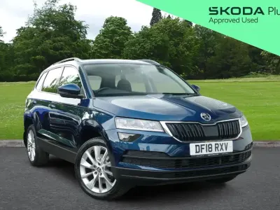 Używany Skoda Karoq SE L 150 KM (110 kW) 2018 Niebieski SUV