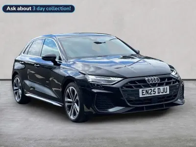 Used Audi A3 Sportback S-Line 116 HP (85 kW) 2025 Black Hatchback