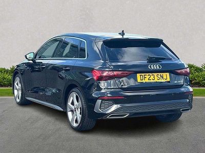 Używany Audi A3 S-Line 147 KM (108 kW) 2023 Czarny Sedan/Limuzyna