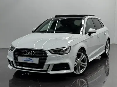 Used Audi A3 S-Line 2016 White Hatchback