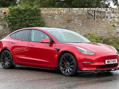 Red Used 2021 Tesla Model 3 Performance Sedan | £19,450 (Fair price)