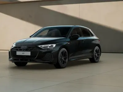 New Audi A3 Black Edition 204 HP (150 kW) 2026 Black Hatchback