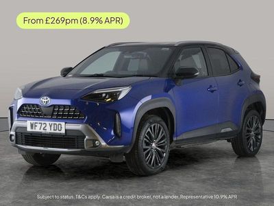 Blue/black Used 2022 Toyota Yaris Hybrid Hatchback | £17,824 (Expensive)