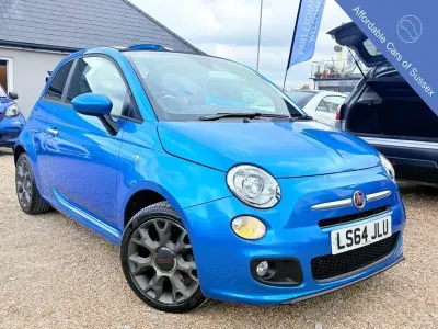 Used Fiat 500 S 2014 Blue Cabriolet