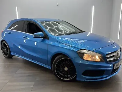 Used Mercedes A200 AMG 136 HP (100 kW) 2014 Blue Hatchback