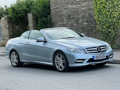 Used Mercedes E220 2013 Silver Cabriolet