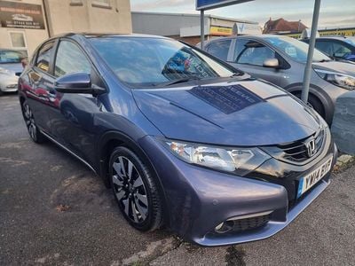 Blue Used 2014 Honda Civic SR Hatchback | £6,495 (Fair price)