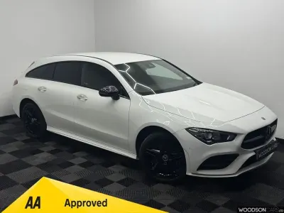 Used Mercedes CLA250e Shooting Brake AMG line 2022 White Estate