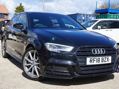 Used Audi A3 Black Edition 150 HP (110 kW) 2018 Black Sedan