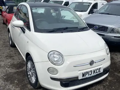Used Fiat 500 Lounge 69 HP (50 kW) 2013 White Hatchback