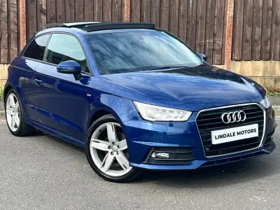 Begagnad Audi A1 S-Line 2015 Blå Halvkombi