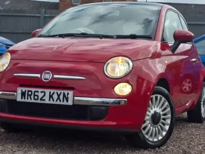 Used Fiat 500 Lounge 69 HP (50 kW) 2012 Red Hatchback