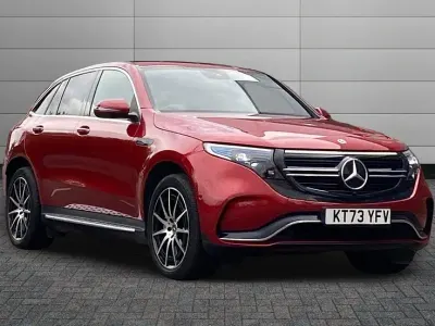 Used Mercedes EQC400 AMG line 300 kW (408 HP) 2023 Red SUV