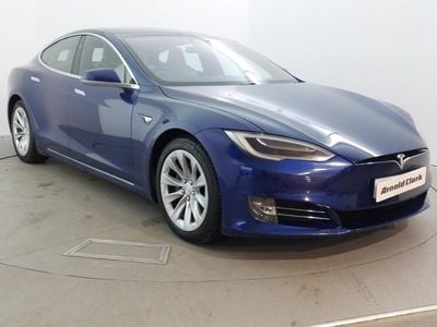 Used Tesla Model S Long Range AWD 397 kW (541 HP) 2020 Blue Hatchback