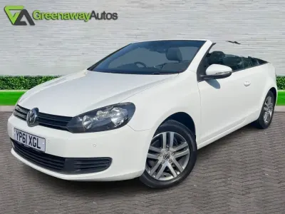 Used VW Golf S 105 HP (77 kW) 2011 White Cabriolet