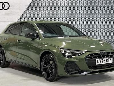 Ny Audi A3 Sportback e-tron Black Edition 204 HK (150 kW) 2025 Grön Halvkombi