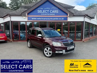 Used Skoda Yeti SE 110 HP (80 kW) 2014 Maroon SUV