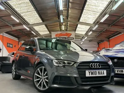 Used Audi A3 Black Edition 150 HP (110 kW) 2018 Grey Sedan