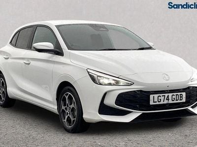 Solid arctic white Used 2024 MG MG3 Trophy Hatchback | £14,160 (Fair price)