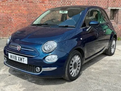Used Fiat 500 Lounge 69 HP (50 kW) 2018 Blue Hatchback