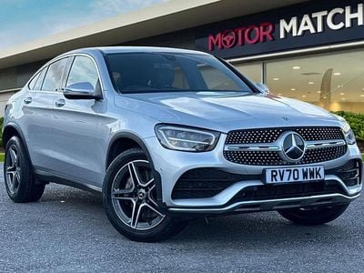 Silver Used 2020 Mercedes GLC300 AMG line Coupe | £26,495 (Fair price)