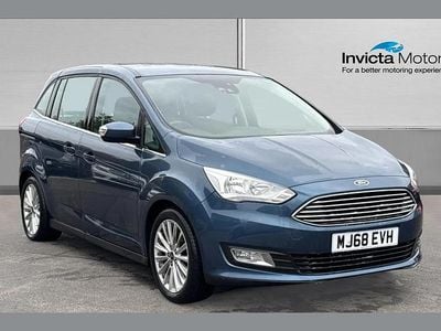Chrome blue Used 2018 Ford Grand C-Max Titanium MPV | £8,500 (Fair price)