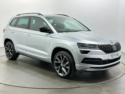 Used Skoda Karoq SportLine 150 HP (110 kW) 2021 Silver SUV
