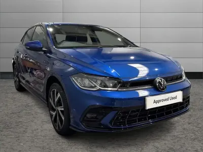 Used VW Polo R-line 95 HP (69 kW) 2022 Blue Hatchback