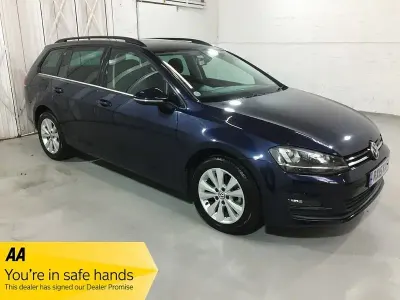 Begagnad VW Golf VII S 2015 Blå Kombi