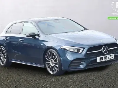 Used Mercedes A200 Exclusive 163 HP (119 kW) 2020 Blue Hatchback
