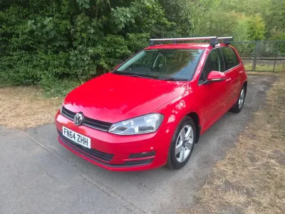 Used VW Golf VII Match 105 HP (77 kW) 2014 Red Hatchback