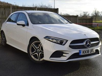 Used Mercedes A180 AMG line 116 HP (85 kW) 2018 White Hatchback