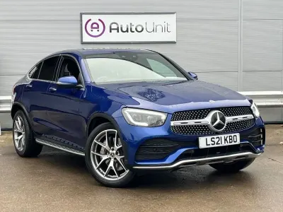 Used Mercedes GLC300 AMG line 2021 Blue Coupe