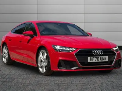 Used Audi A7 Sportback S-Line 201 HP (147 kW) 2020 Red Hatchback