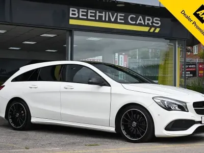Used Mercedes CLA220 Shooting Brake AMG line 177 HP (130 kW) 2017 White Estate