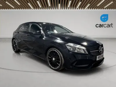 Used Mercedes A160 AMG line 102 HP (75 kW) 2017 Black Hatchback