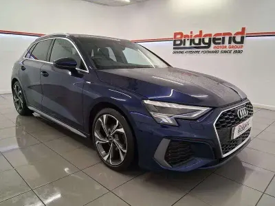 Used Audi A3 S-Line 110 HP (80 kW) 2023 Blue Sedan