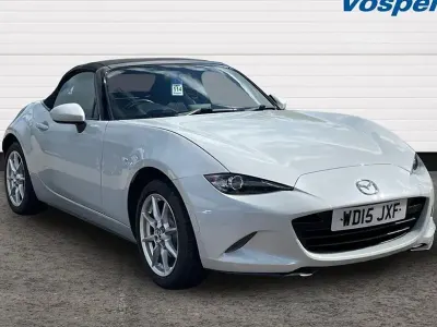 Used Mazda MX5 131 HP (96 kW) 2015 Silver Cabriolet