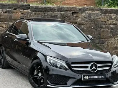 Used Mercedes C220 AMG Line Premium 170 HP (125 kW) 2015 Black Sedan