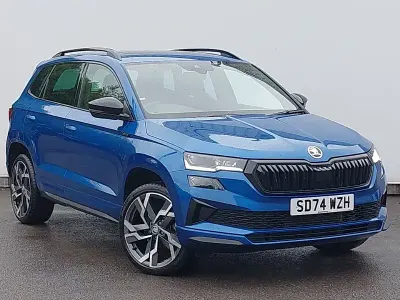 Used Skoda Karoq SportLine 150 HP (110 kW) 2024 Blue SUV