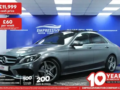 Used Mercedes C220 AMG Line Premium 170 HP (125 kW) 2017 Grey Sedan