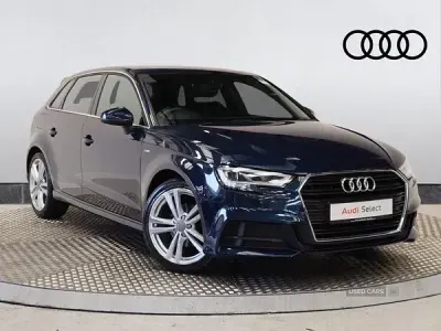 Used Audi A3 S-Line 2018 Blue Sedan