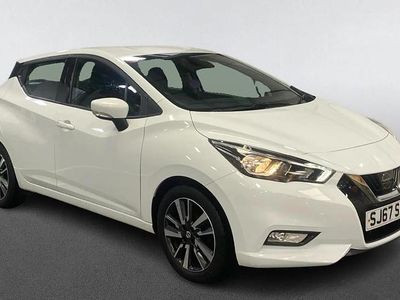 Used Nissan Micra Acenta 71 HP (52 kW) 2017 White Hatchback