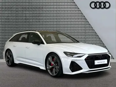 Used Audi RS6 Comfort 591 HP (434 kW) 2020 White Estate