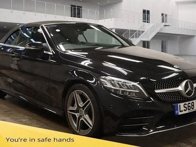 Black Used 2018 Mercedes C200 AMG line Cabriolet | £16,500 (Fair price)